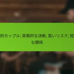 衝動的カップル: 突発的な決断, 高いリスク, 短期的な関係
