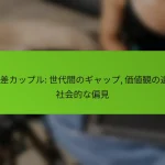 年の差カップル: 世代間のギャップ, 価値観の違い, 社会的な偏見