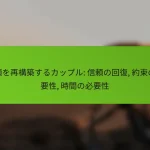 信頼を再構築するカップル: 信頼の回復, 約束の重要性, 時間の必要性