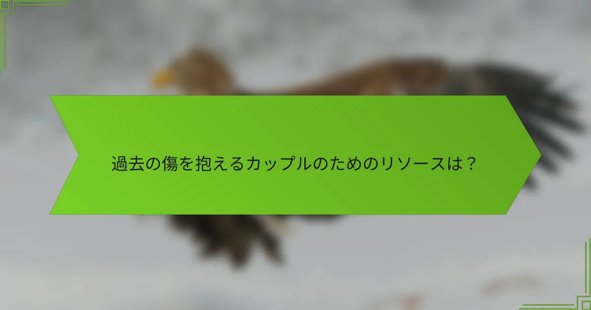 過去の傷を抱えるカップルのためのリソースは？